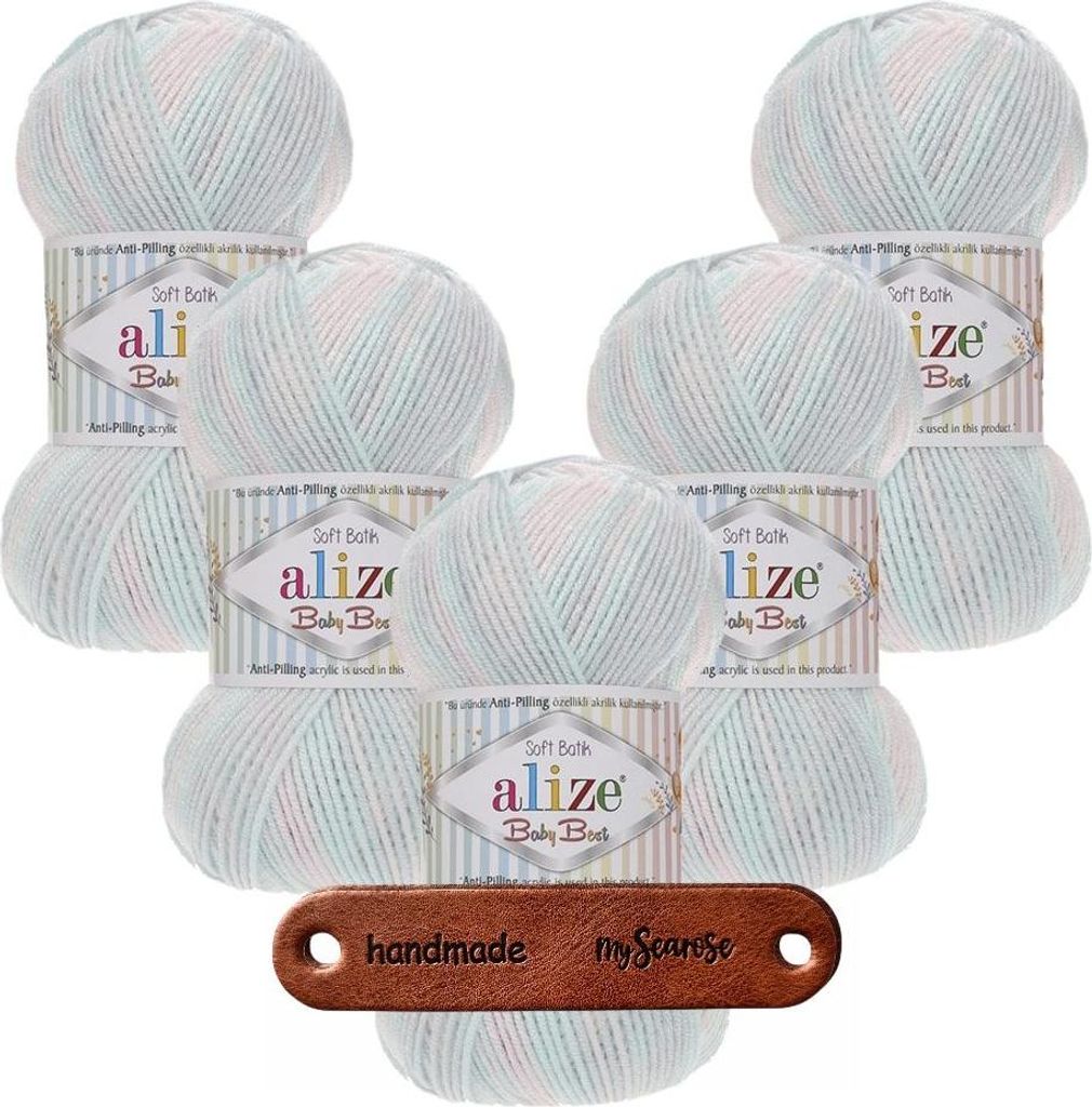 5 x ALIZE Baby Best Batik 6623 mit Label