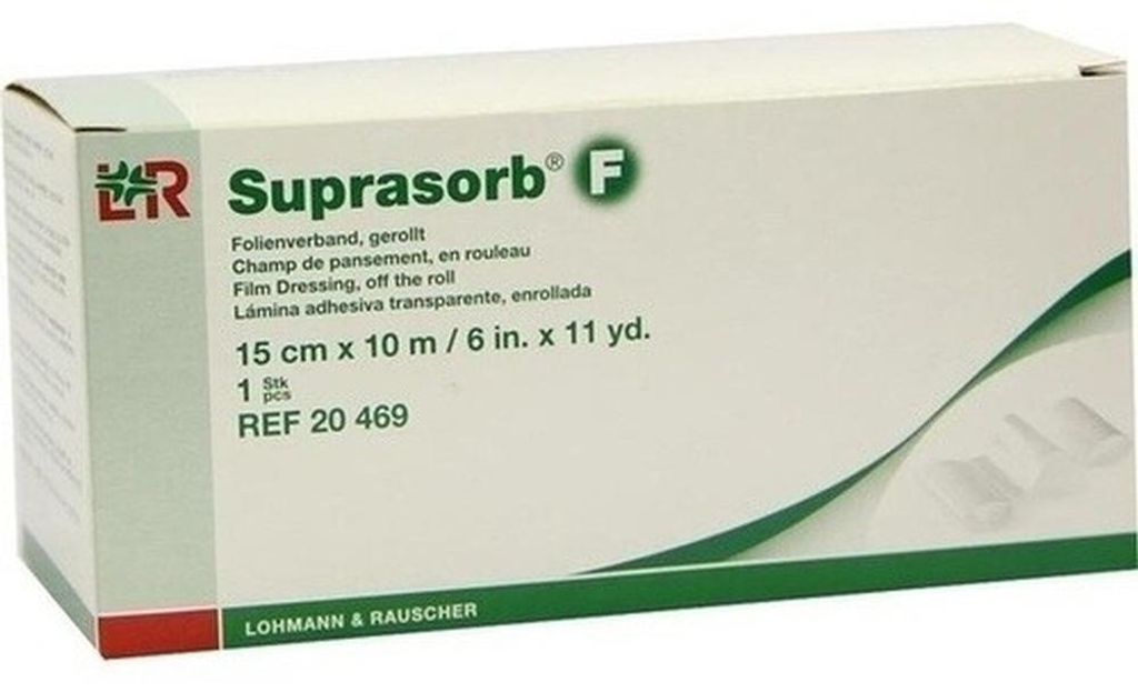 SUPRASORB F Folien-Wundverb.15 cmx10 m unste.Rolle Produktbild 