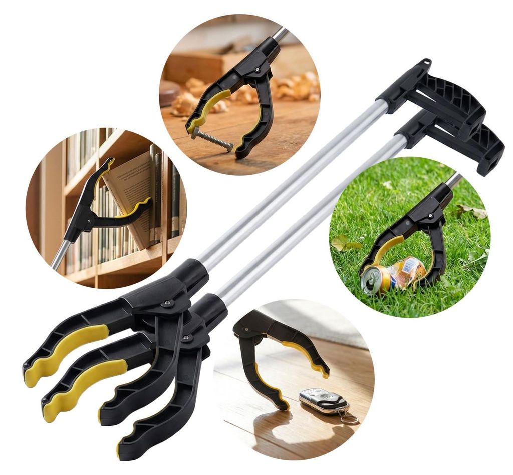 2er-Set  Greifarm 76 cm – Ergonomische Greifzange mit Produktbild 