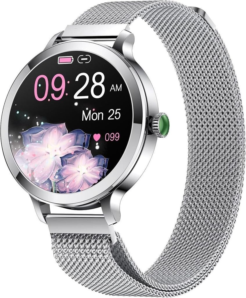 Smartwatch für Frauen mit Bluetooth-Anruf für iPhone und Android-Telefone, Fitness-Tracker-Uhr mit Anruf-/Entgegennahmefunktion wasserdicht