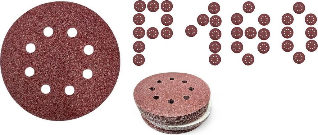 Klett-Schleifscheiben 125 mm mit Löchern für Produktbild 
