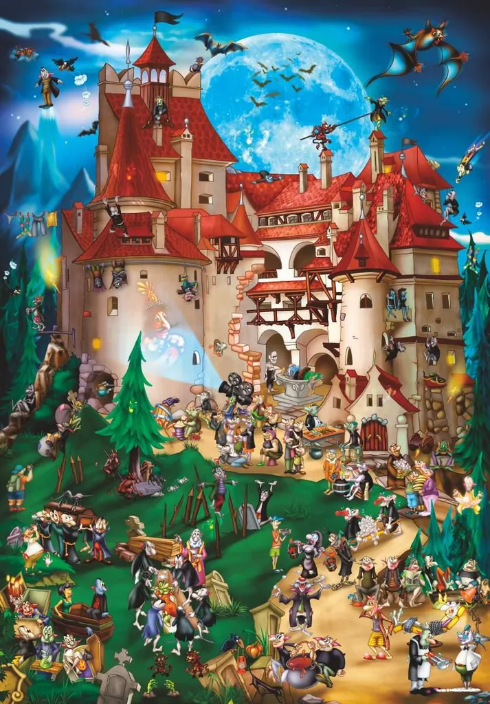 Puzzle D-Toys Cartoon Vampir Party de 1000 pièces pour adulte et ado