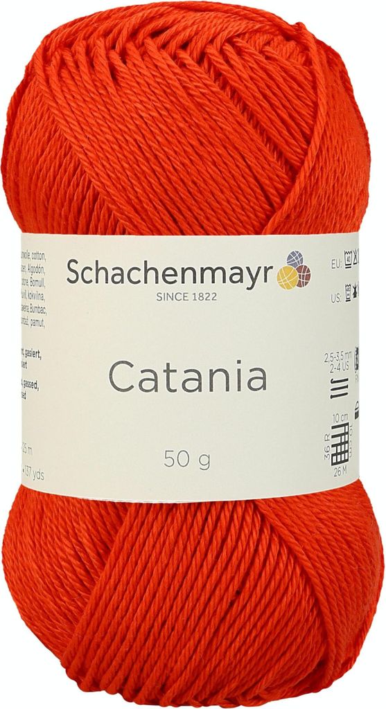 Schachenmayr Catania, 50g Tomate Handstrickgarne Produktbild 