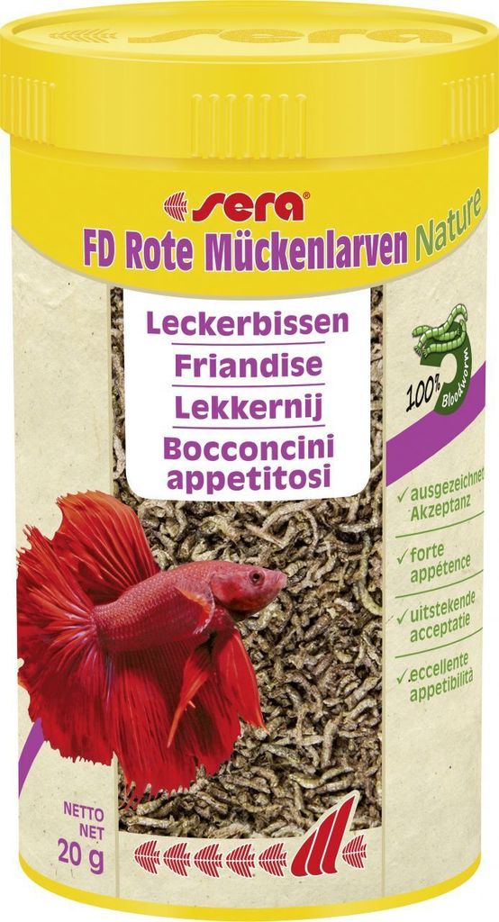 Sera FD Rote Mückenlarven 250 ml