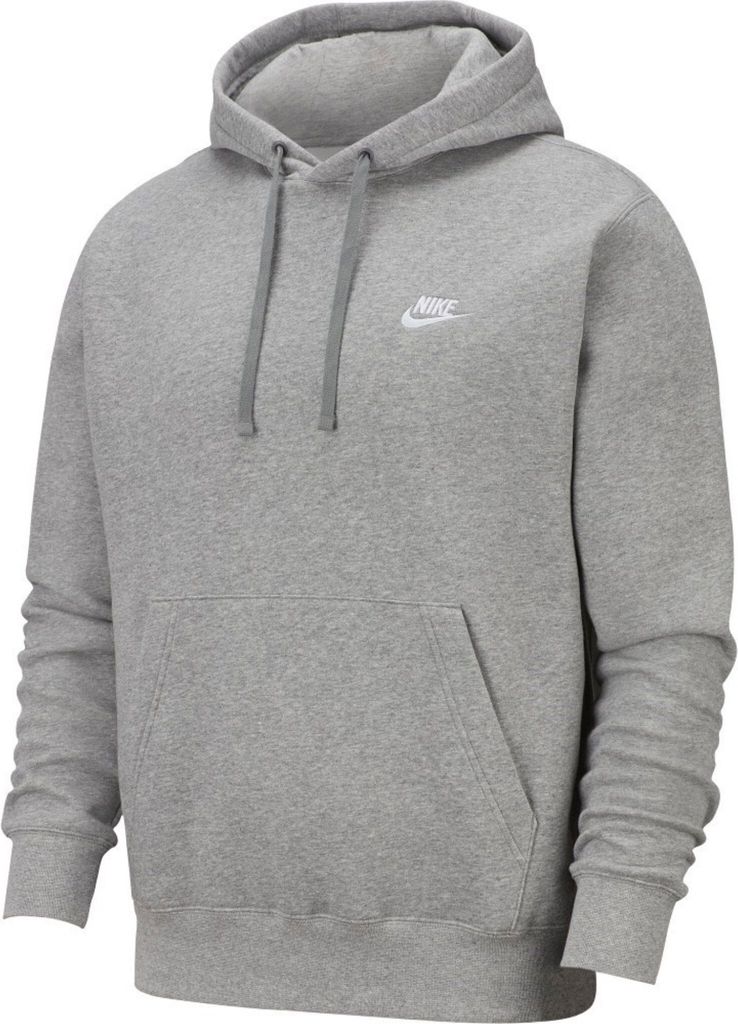 Nike M Nsw Club Hoodie Po Bb Dk Grey Heather/Matte Silv Xxl