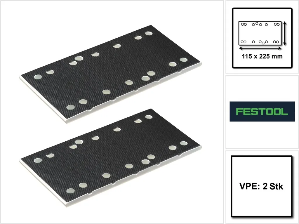Plateau de ponçage pour rénovation bois Festool RS 200 et RS 2 - 4 unités