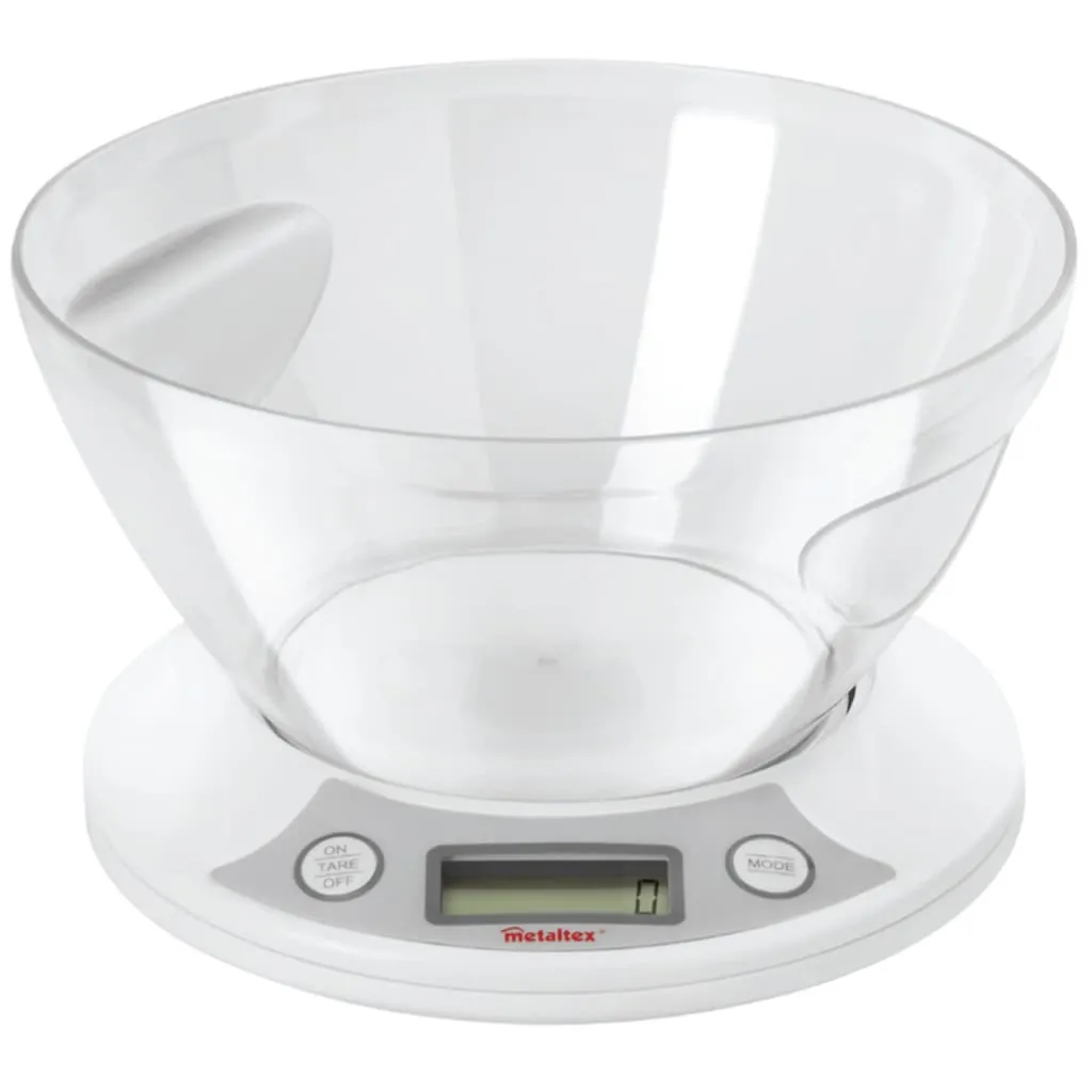 Balance de Cuisine Électronique avec Bol Amovible 2.5L pour Pâtisserie