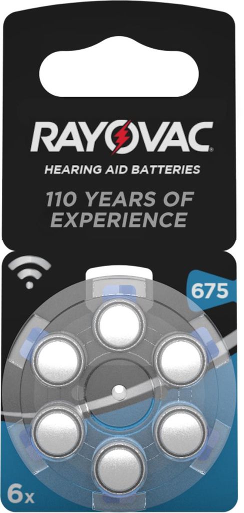 RAYOVAC Hörgeräte Knopfzelle "Acoustic" HA675/V675 (PR44),