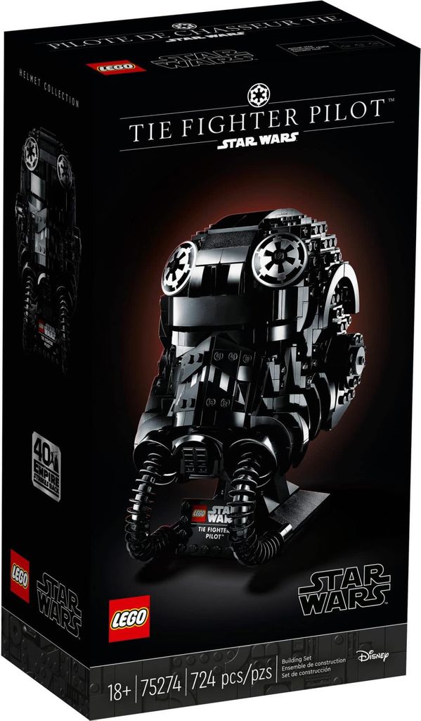 LEGO Star Wars TIE Fighter Pilot Helmet Set, Zestaw do Zdjęcie produktu 