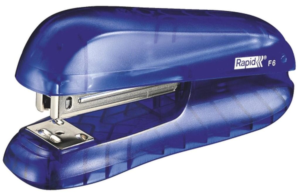 Rapid F6, 20 Blätter, Blau, Standard-Clinch, 26/6, ABS, Metall, 5,5 cm