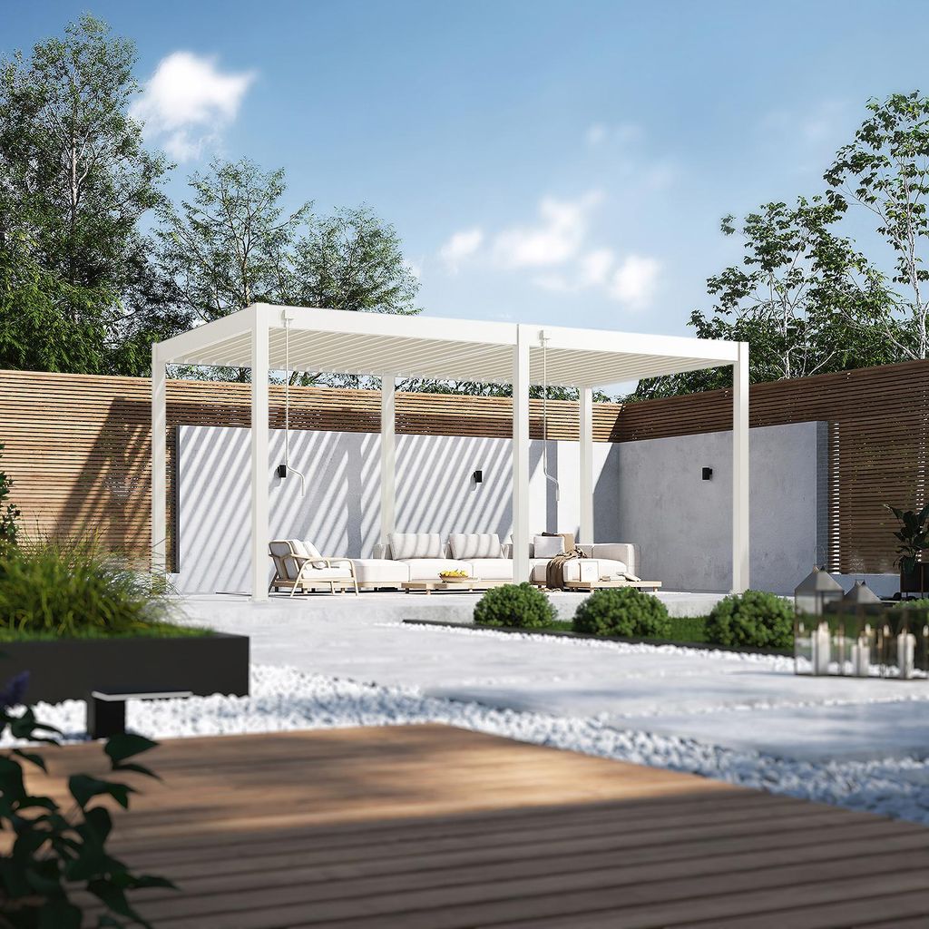 Weide Classic Pergola Aluminium 3x5,3m mit Lamellendach Produktbild 