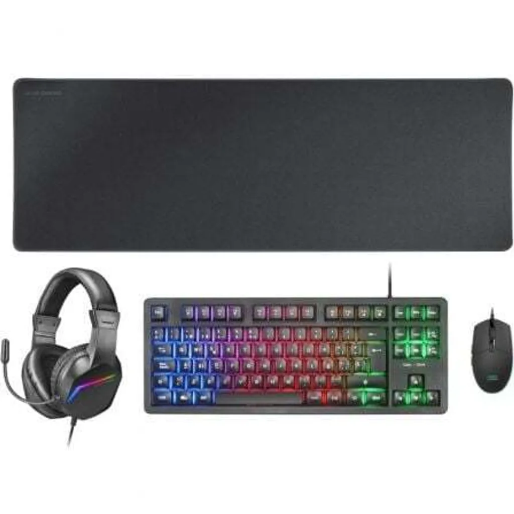 Pack Gaming Mars Gaming MCP-RGB3 Clavier RGB Souris Tapis XXL Casque