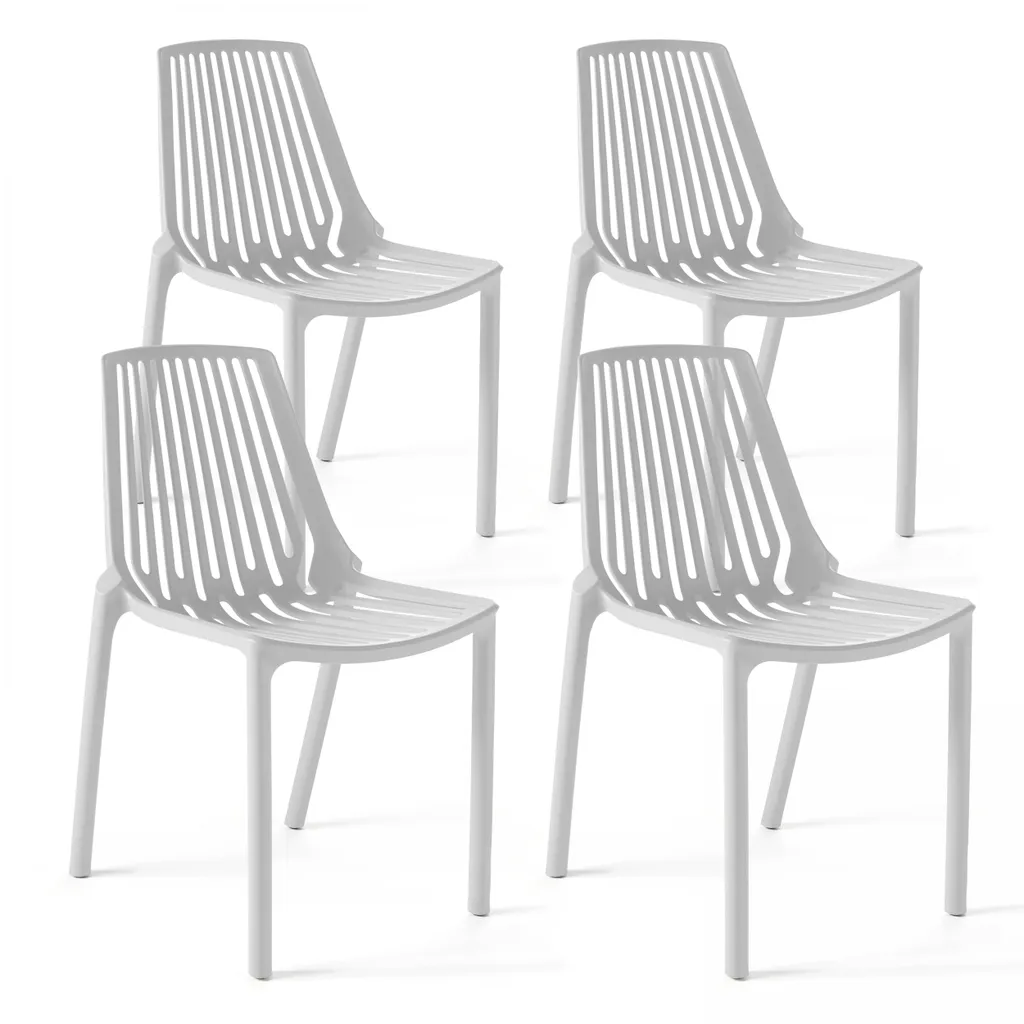 Chaises de salle à manger blanches lot de 4 pour intérieur moderne