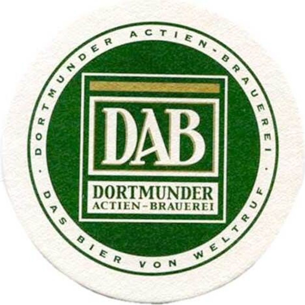 DAB Bierdeckel 60 stk Untersetzer Dortmunder Dab Bier Produktbild 