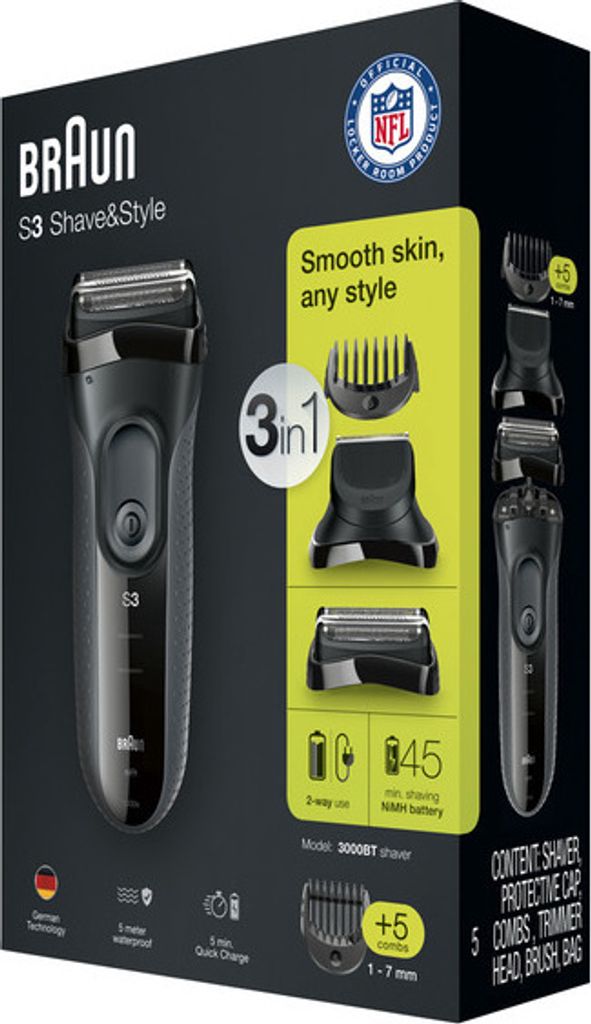Braun Series 3 Shave&Style 300BT Elektrorasierer, Rasierer Produktbild 
