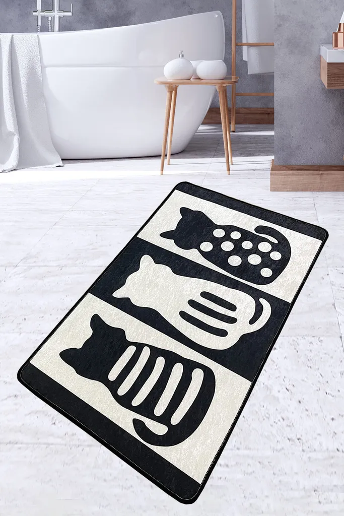 Mijolnir Meo-CHL5379 Tapis de Bain Multicolore 700g/m² 100% Polyester