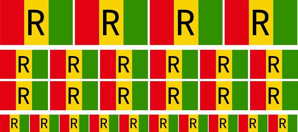 Mini Aufkleber Set - Pack glatt - 4x 51x31mm+ 12x 33x20mm + 10x 20x12mm- selbstklebender Sticker - Ruanda - Flagge / Banner / Standarte fürs Auto,...