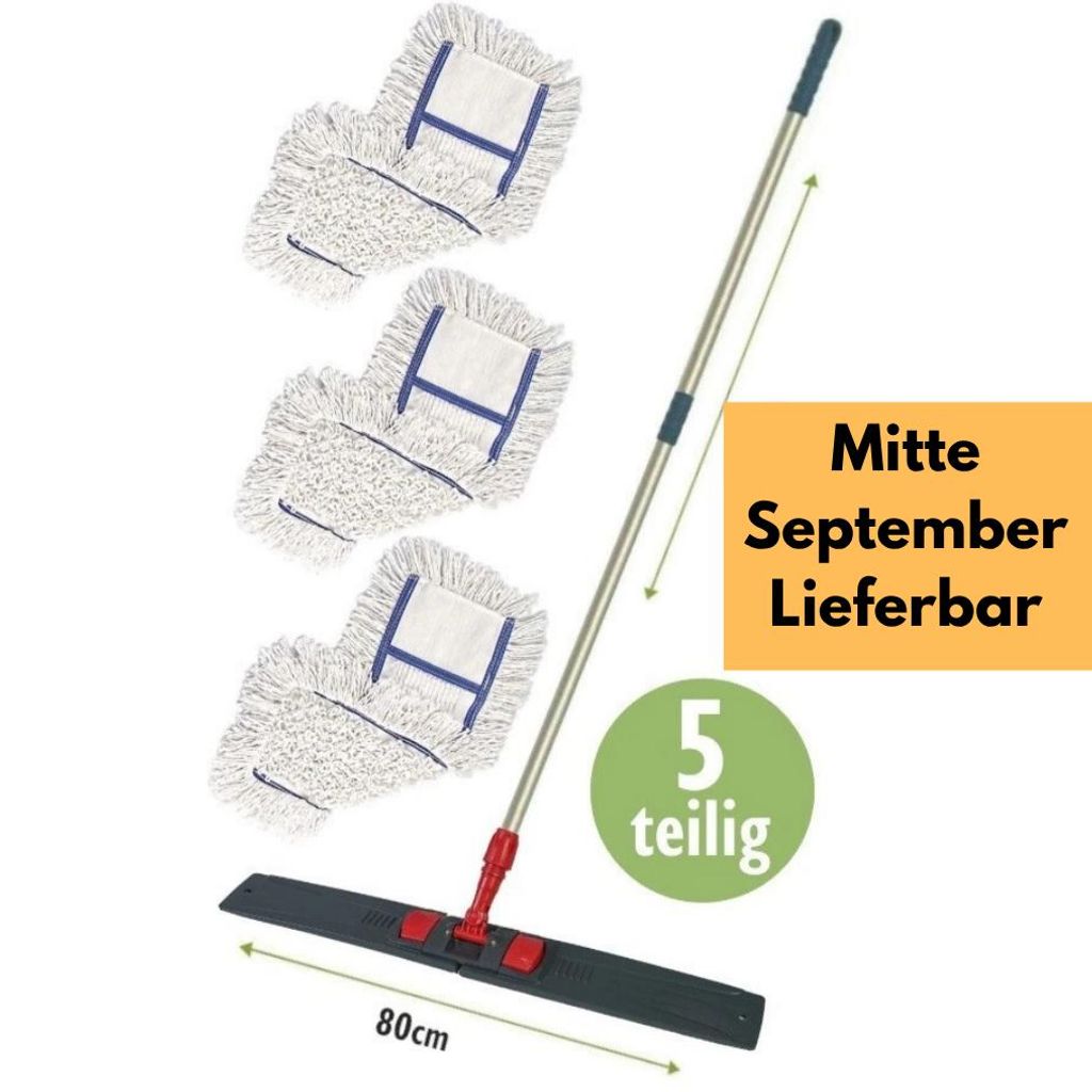 Profi Wischset 5tlg Wischmopp Bodenwischer, Klapphalter Produktbild 