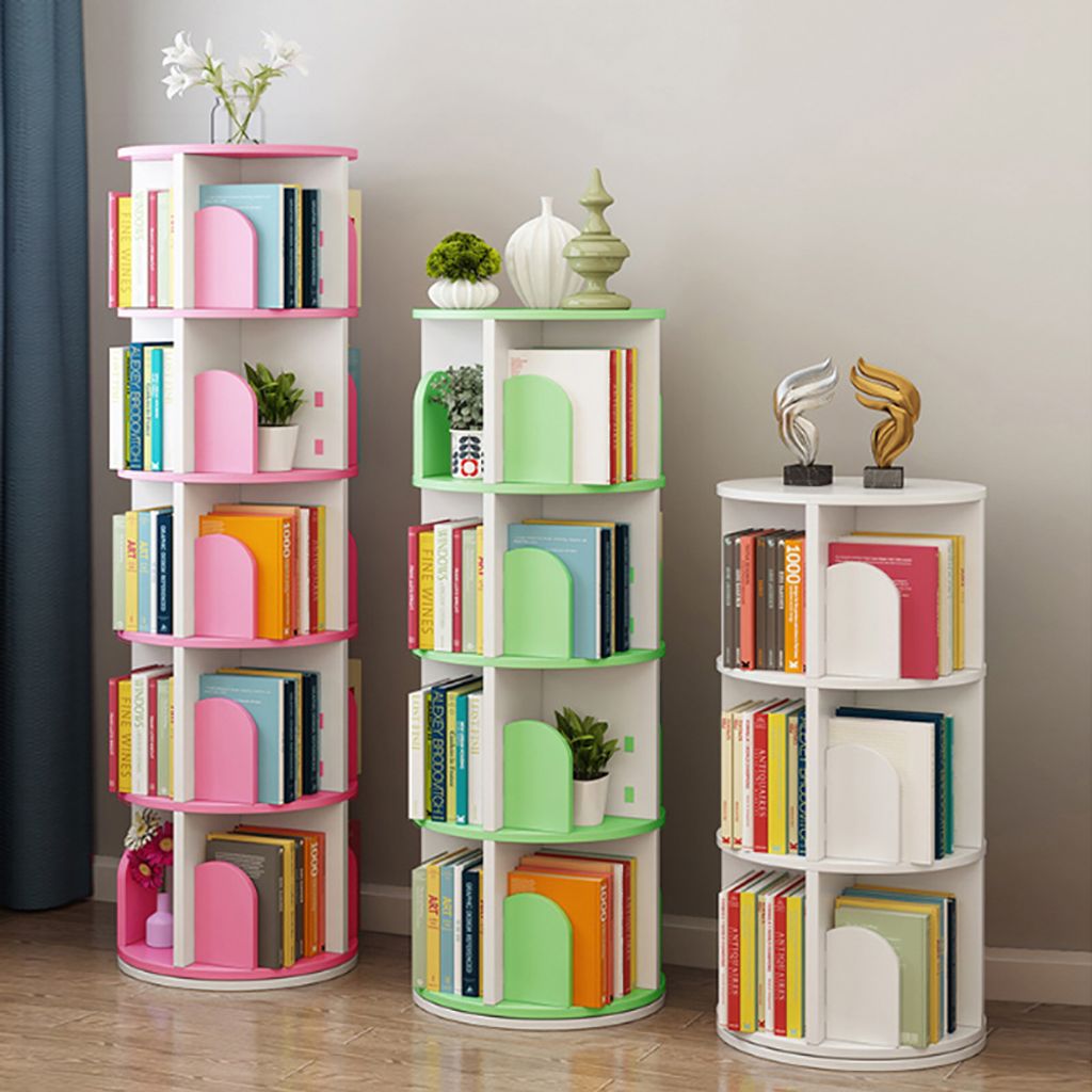 360Home Regal Drehbares Standregal für Kinder Weiß 6 Produktbild 4