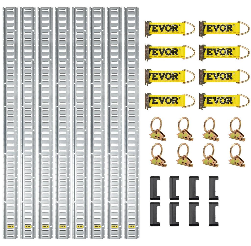 Kit de rieles de amarre VEVOR tipo "E", 34 piezas. El set Imagen del producto 