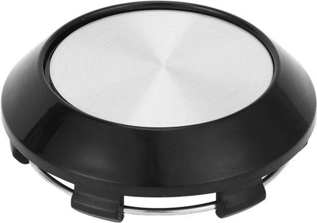 Embouts de levage en plastique noir 70 mm avec finition argentée soignée