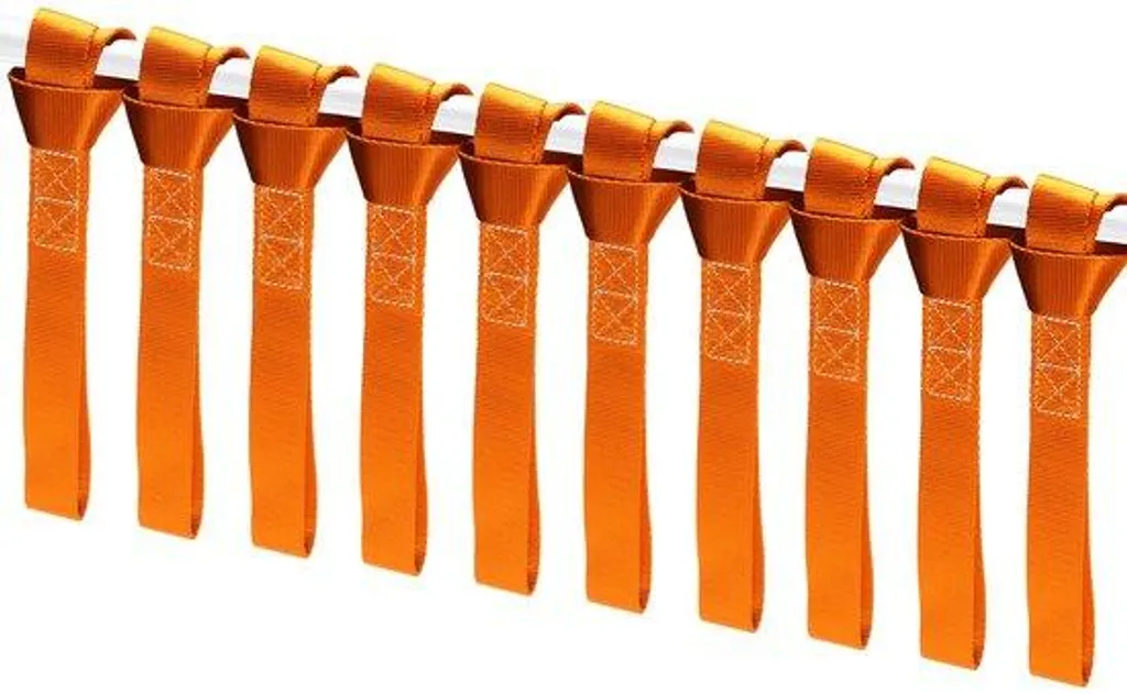 Sangles de remorquage orange 2,5x30 cm lot de 10 pour moto et vélo