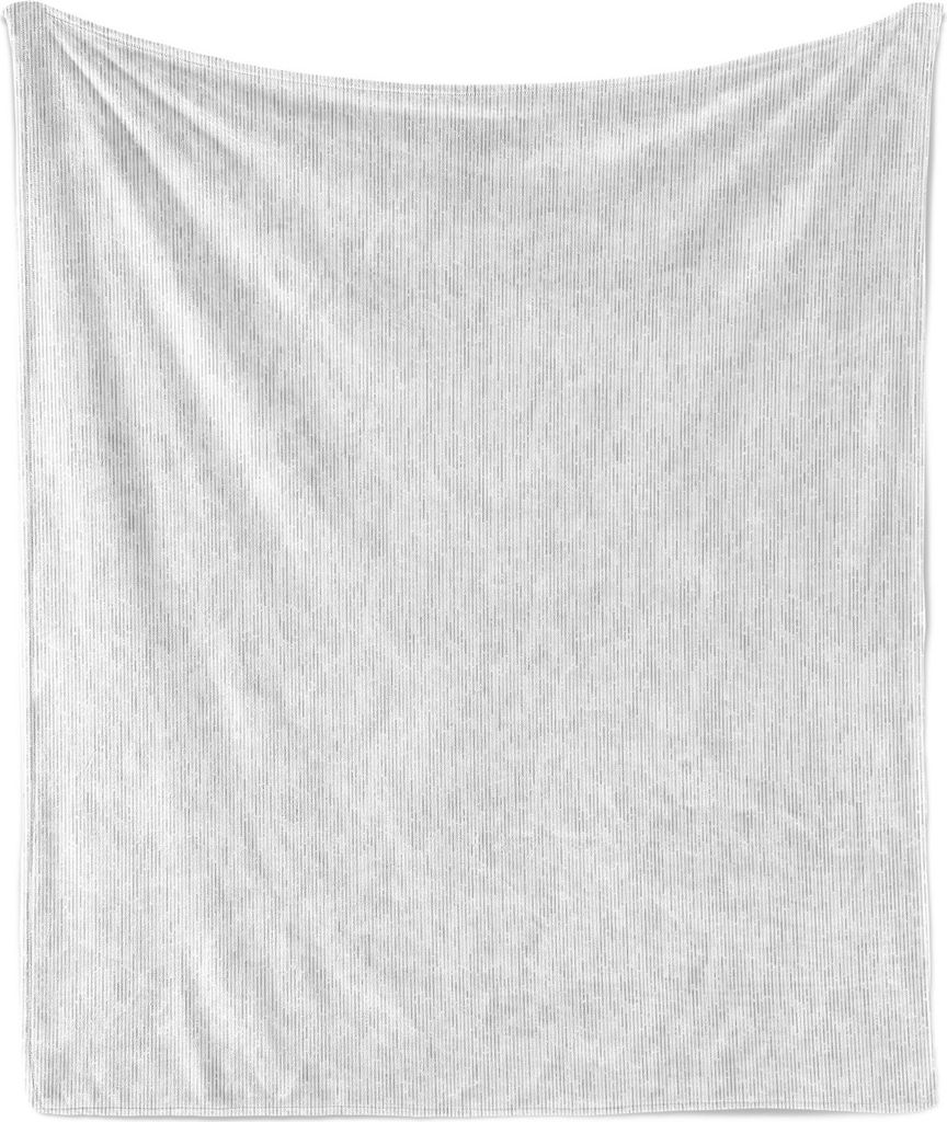 ABAKUHAUS neutrale Farbe Weich Flanell Fleece Decke, Minimal gestrichelte Linien, Gemütlicher Plüsch für den Innen- und Außenbereich, 125 x 175...