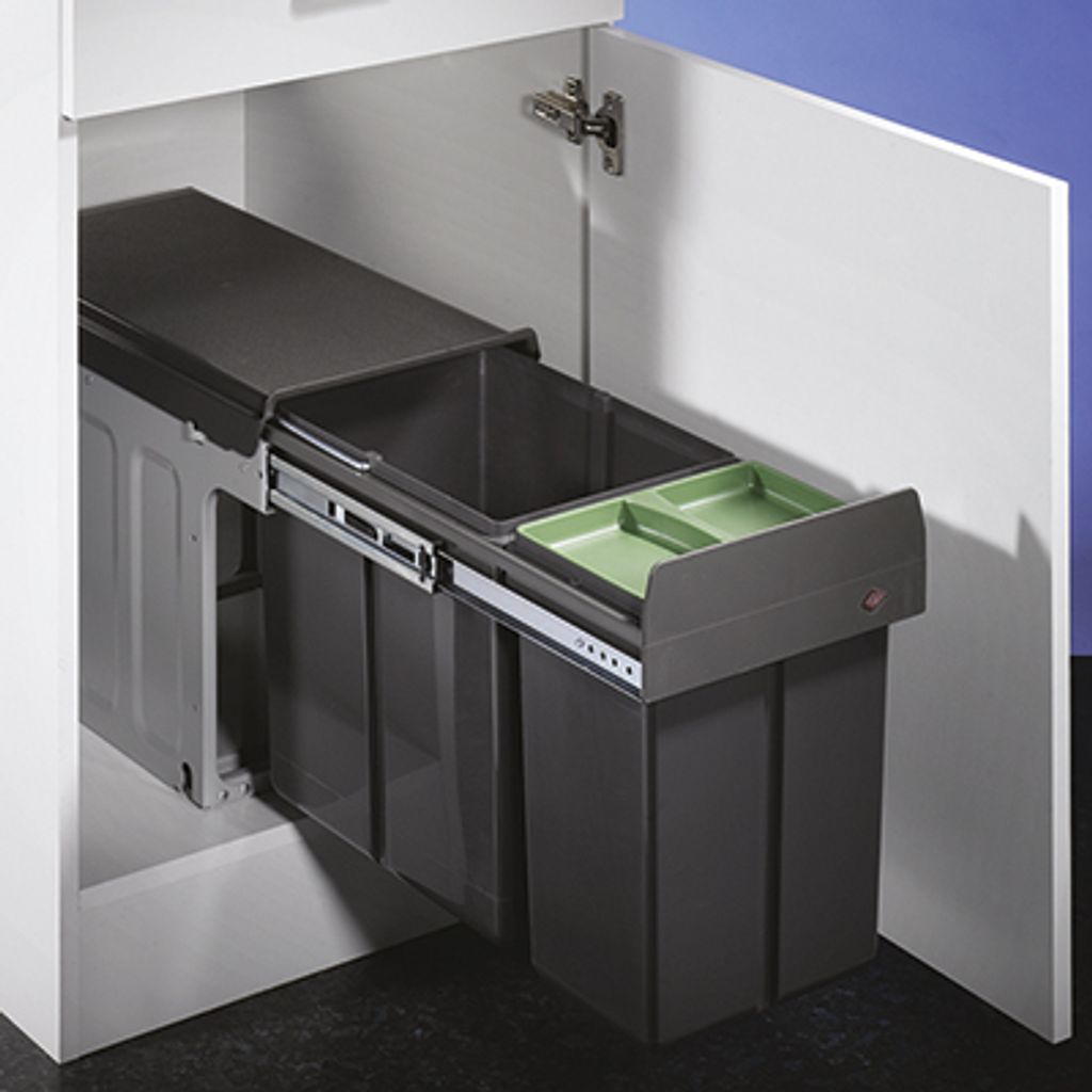 Naber Double Master. Abfallsammler, anthrazit. - Mülleimer