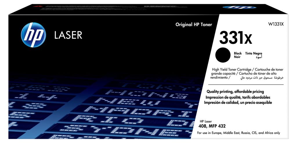 Cartouche d'encre noire HP W1331X authentique Image du produit 