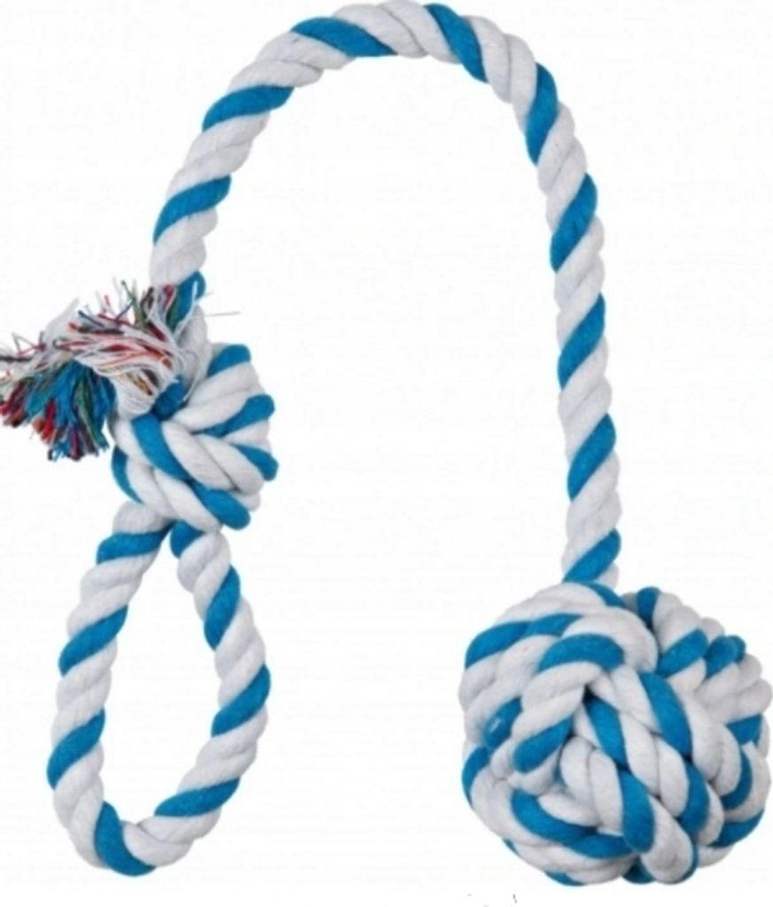 TRIXIE Hundespielzeug Spieltau Zuckerstange – Ca. 19 Cm, Aus Baumwolle/Polyester, Für Hunde