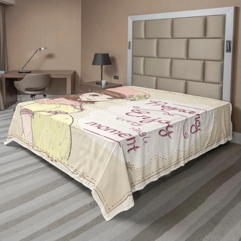 Parure de lit 266x260 cm Anti-Plis Rose pour grand lit décoratif et doux