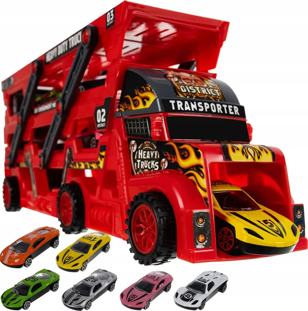 Fini les Jouets Éparpillés : Camion de Rangement Rouge avec Voitures