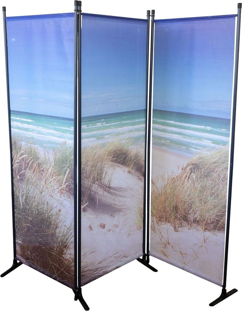 Paravent mit Fotodruck Ostsee, Sichtschutz, Raumteiler Produktbild 
