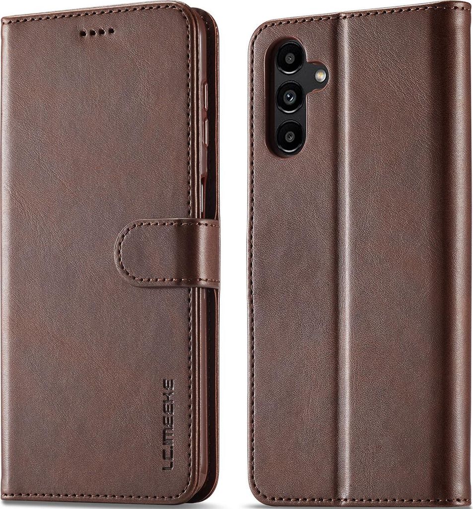 Hülle für Samsung Galaxy A25, Klapphüllen Brieftasche Leder Magnetverschluss Ständer Schutzhülle Braun