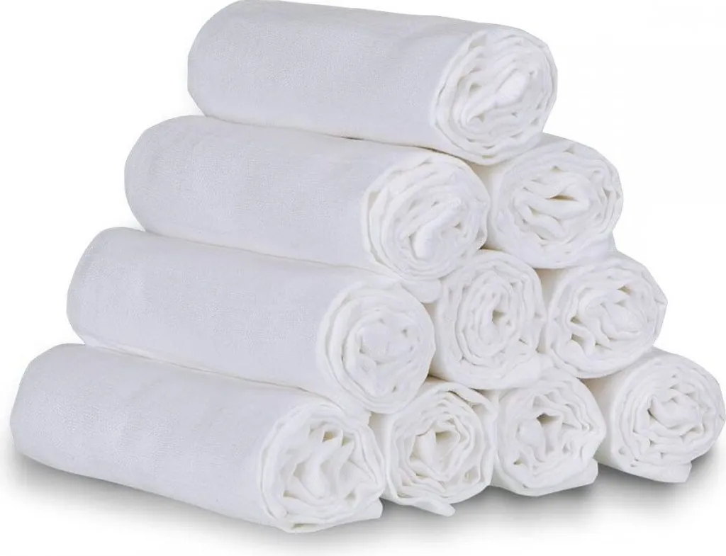 Langes Tetra Collection Exclusive blancs 70x70 cm - Lot de 5 pièces