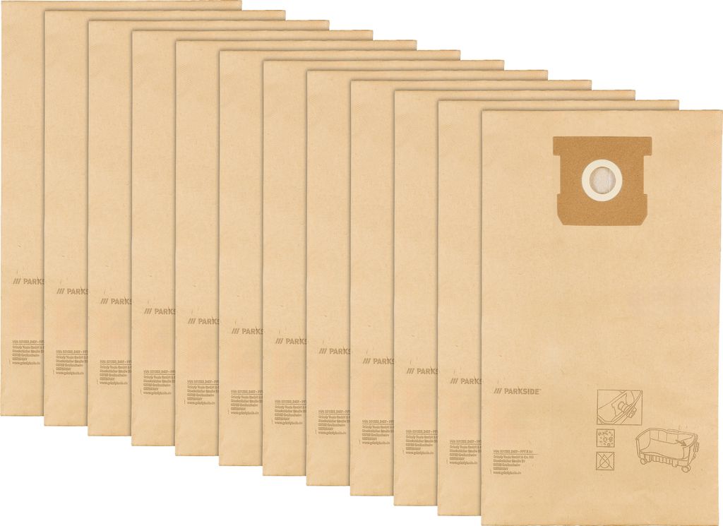 PARKSIDE® Filtertüten PFT 8 A1 (Filtertüten 12 tlg) Produktbild 
