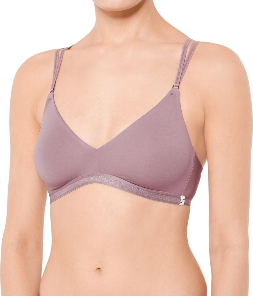 Sloggi S Serenity Bralette BH Ohne Bügel, Farbe: Violett (Foggy Mauve), Größe: XS