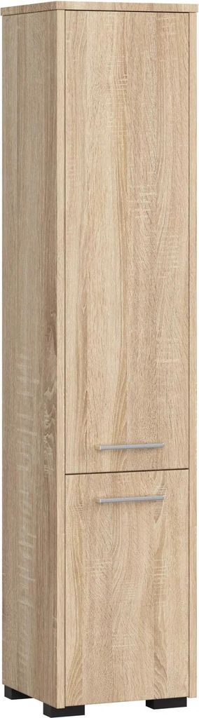 Akord Badezimmer-Hochschrank 2-Türig Sonoma Eiche 30X30X140 Produktbild 