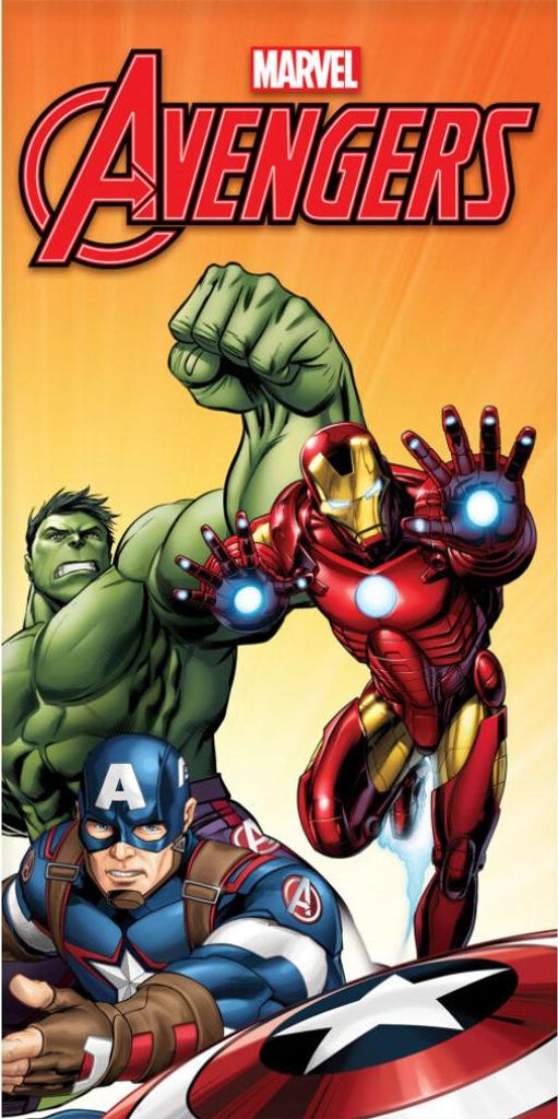 Marvel Avengers Badetuch Ironman & Hulk 70 x 140 cm