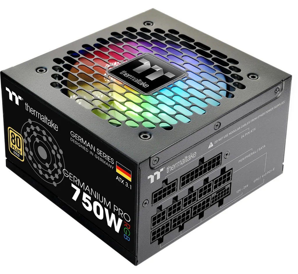 Alimentation PC ATX Thermaltake 80PLUS Gold Haute Performance Fixe