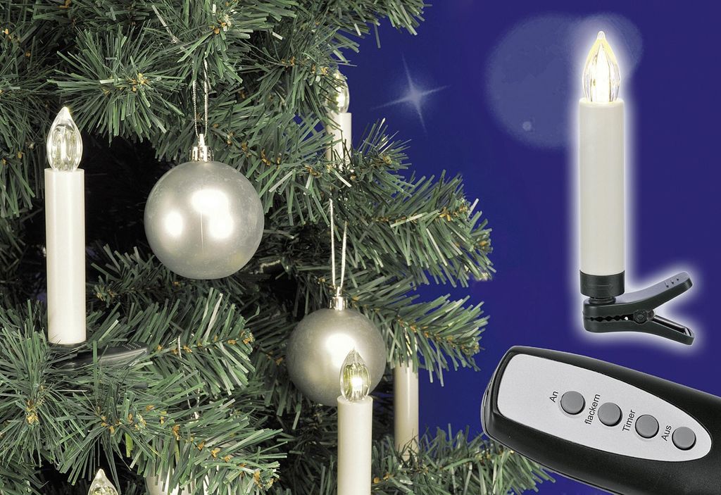 HI Mini-Kerzen LED 20 Stk. Kabellos mit Fernbedienung Produktbild 