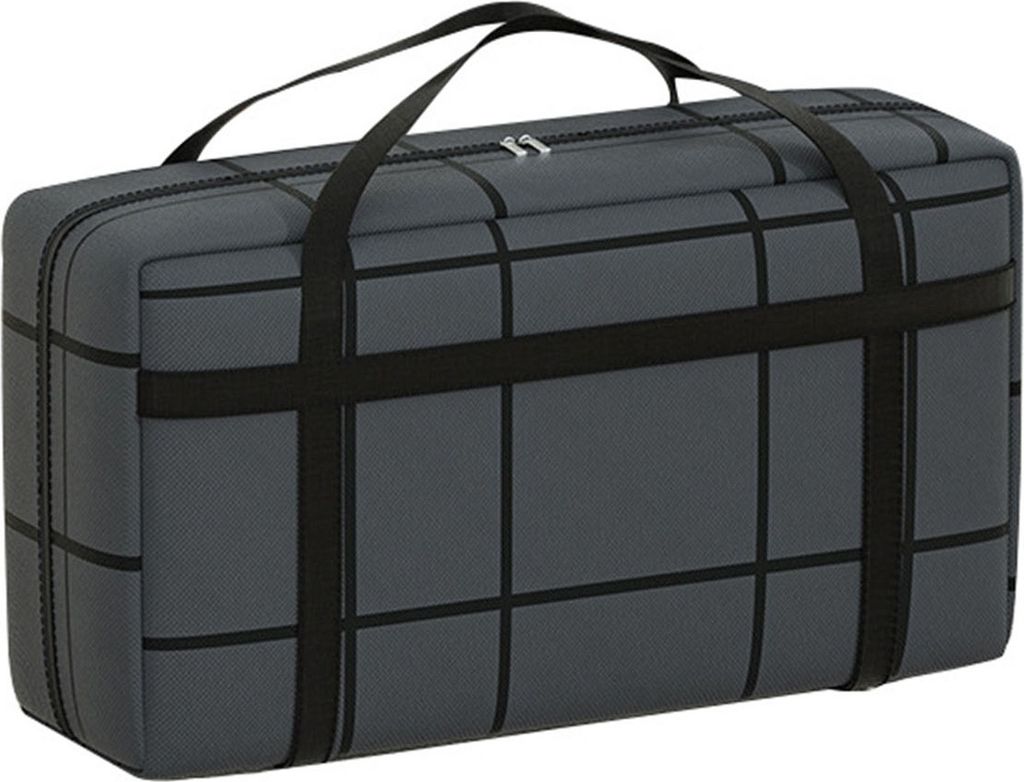 Übergroße, wasserdichte Aufbewahrungstasche mit verstärktem Griff, großer Kapazität, Reißverschluss, faltbares Design, Reisetasche