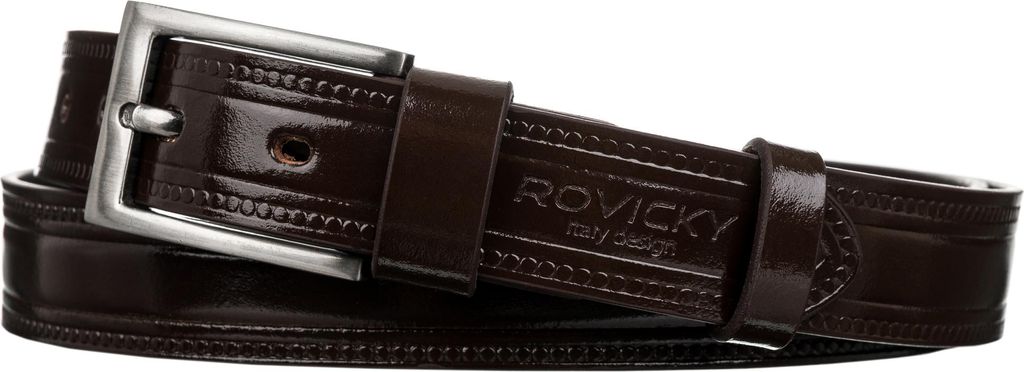 Rovicky | Verzierter Herrengürtel aus genarbtem - 90 cm