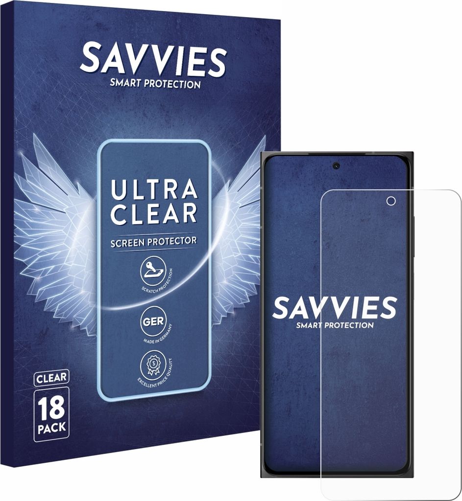 18x Für HMD Skyline Schutzfolie Savvies Displayschutz Display Schutz Folie Klar Transparent