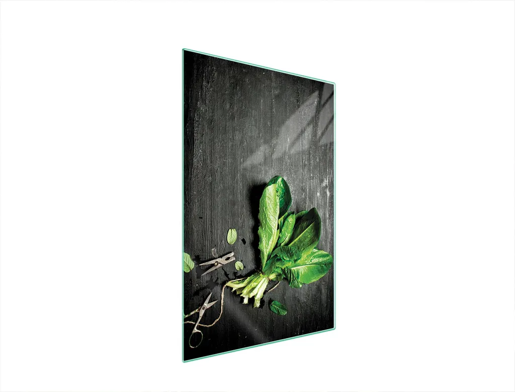 Tagliere in vetro 35x52 basilico