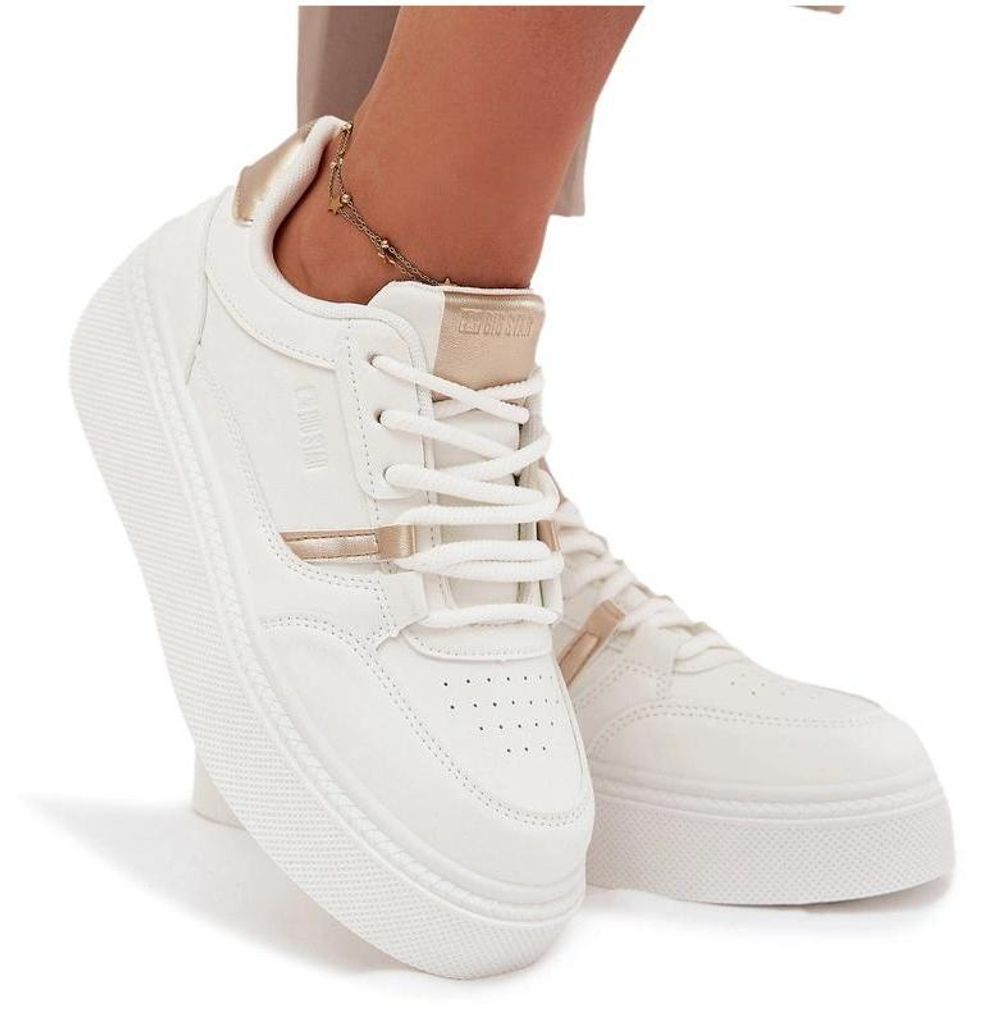 Damen Sneakers Auf Plattform Big Star SS274359 Weiß 38