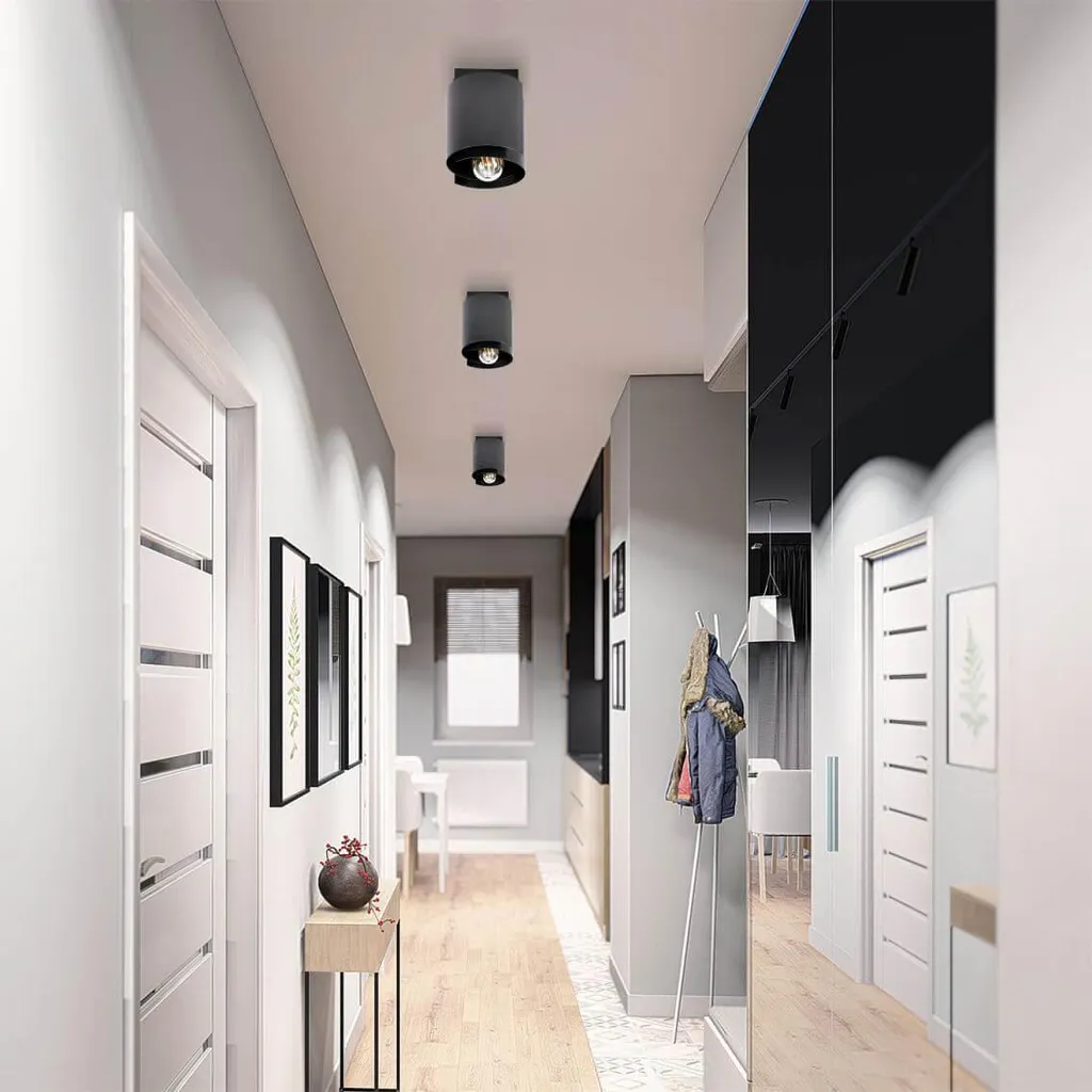 Suspension HUGO 1 noire - Solution d'éclairage pour plafonds bas ou hauts - 5