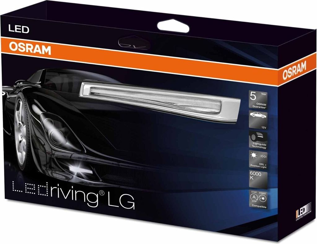 OSRAM LED Tagfahrlicht 12V LEDriving LG Dimmbar Set Produktbild 