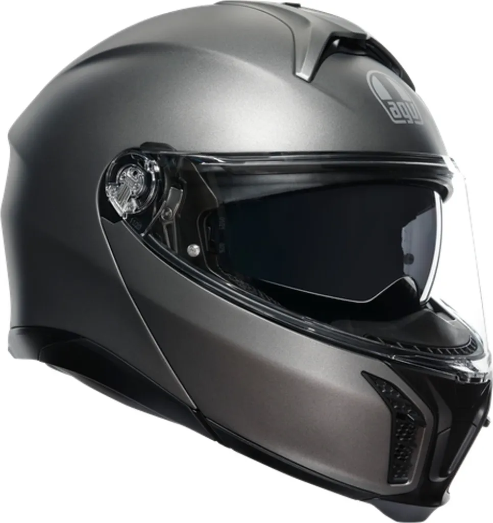 AGV Casque Tourmodular Luna Gris Mat L - Casque Modulable Homologué P/J