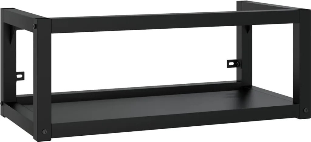 SYFAX Struttura Lavabo Sospesa Nera 79x38x31 cm - Design Industriale